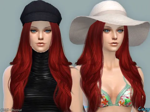 Denial Female Hair by Cazy, Sims 4 hair CC – image 3