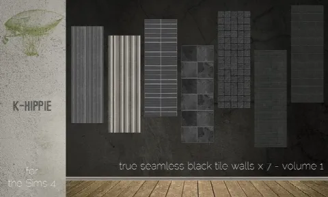 7 Black Walls seamless vol.1