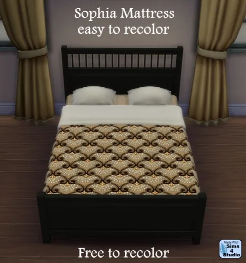 Plain Mattress with Bedding Recolors