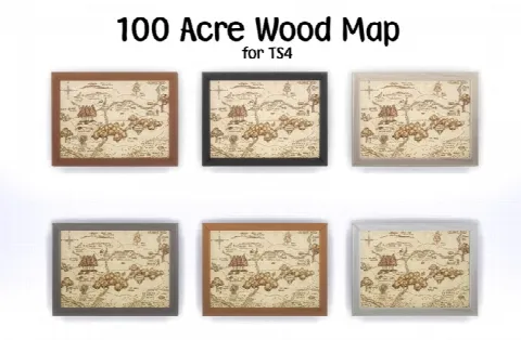 100 acre wood map
