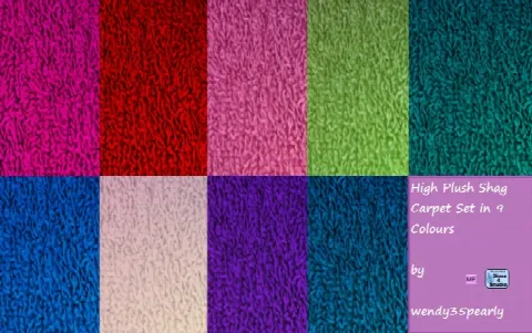 High Plush Shag Carpet Set
