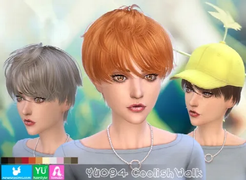 YU094 Coolish Walks female hair (Pay)