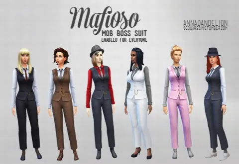 Mafioso Mob Boss suit 6 variants