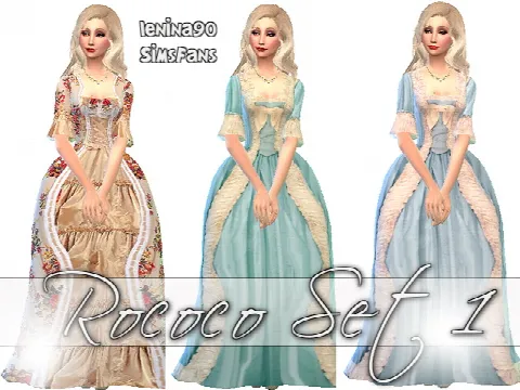 Rococo historical gowns