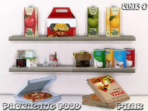 Packaging Food decor set