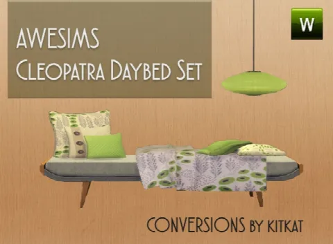 Awesims’s Cleopatra Daybed Set Conversions