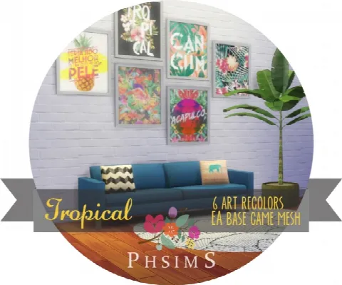 TROPICAL wall art