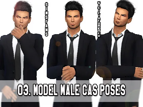 03 Model Male Cas Poses