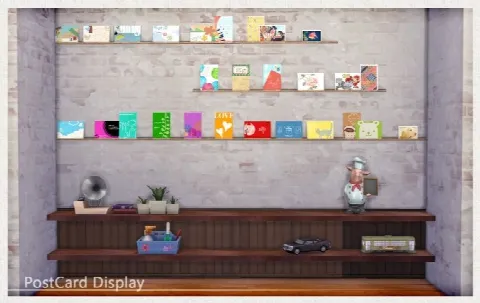 POSTCARD display