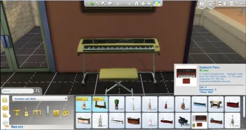 TS4 Keyboard Piano