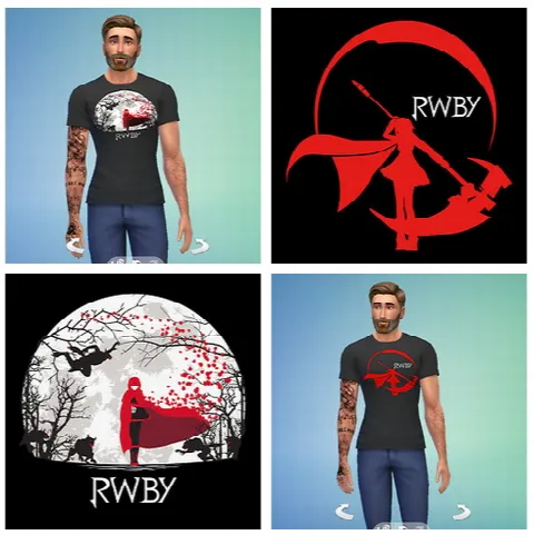RWBY Shirts for males