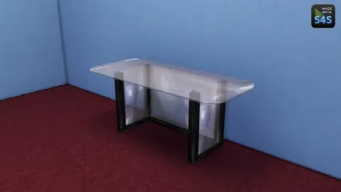 N glass desk