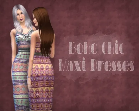 Boho chic maxi dresses