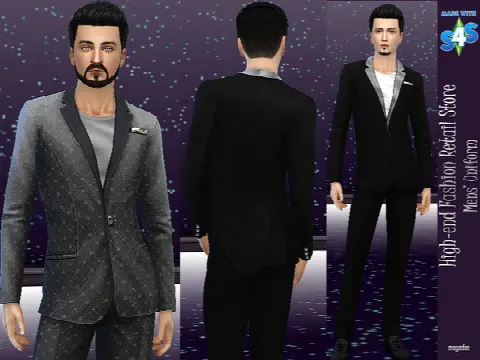 High-end Fashion Retail Store Mens Uniform