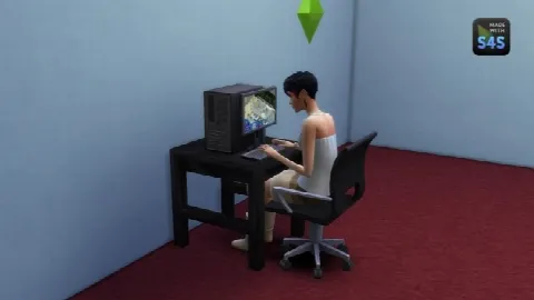 Necro’s one tile desk by necrodog, Sims 4 study CC – image 2