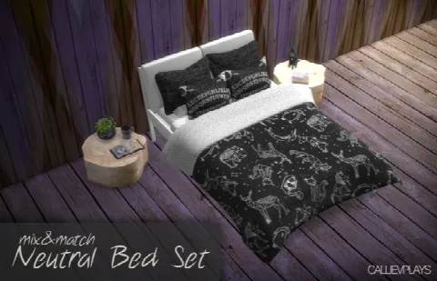 Natural bed set