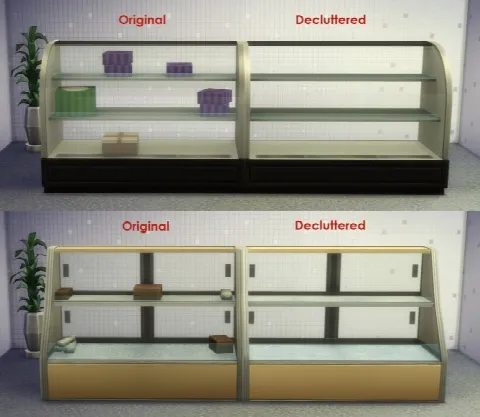 Updated Decluttered Food Displays