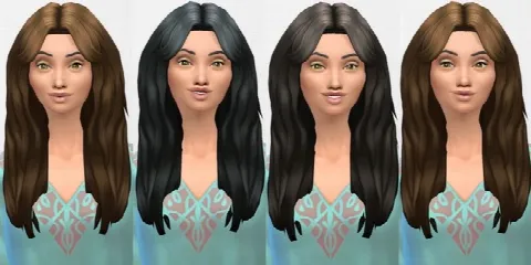 Long messy hair retexture