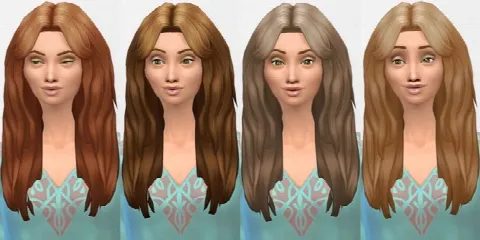 Long messy hair retexture by Beaverhausenx, Sims 4 hair CC – image 2