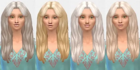 Long messy hair retexture by Beaverhausenx, Sims 4 hair CC – image 3