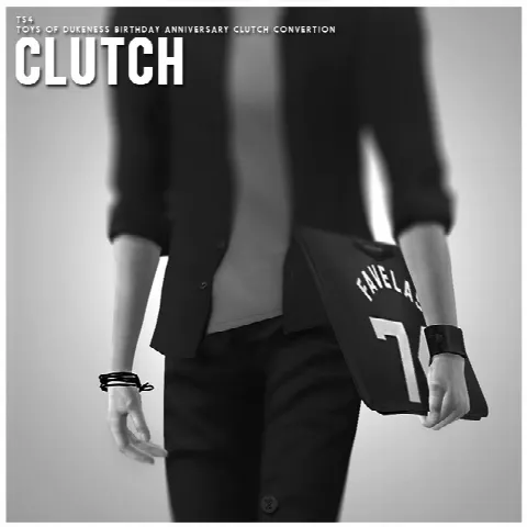 Clutch bag by Black Le, Sims 4 accessories CC – image 2