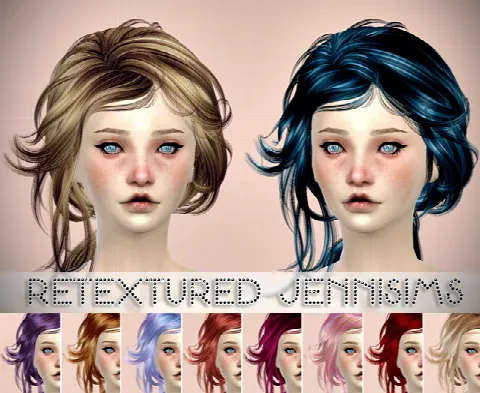 MaySims Hairs Retexture by Jennisimsunanuevaexperiencia, Sims 4 hair CC – image 2