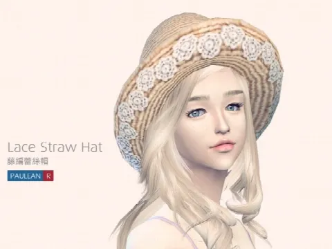 Lace Straw Hat