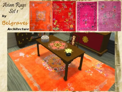 Asian rugs set 1