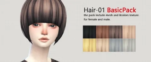 Hair 01 BASIC Pack