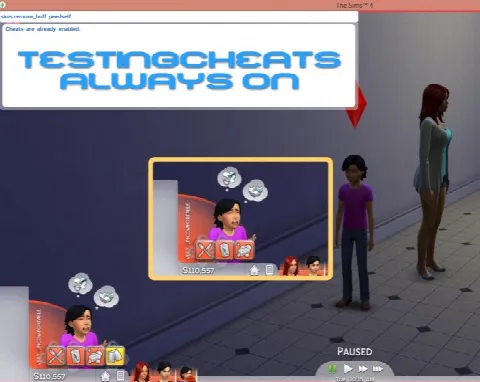 Testing Cheats Always Enabled!