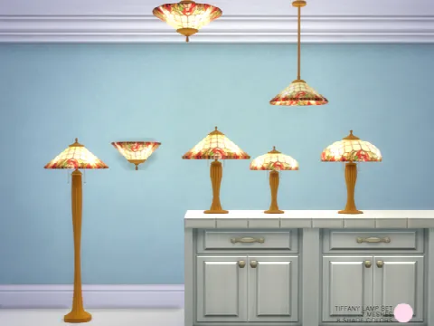 Tiffany Lamp Set