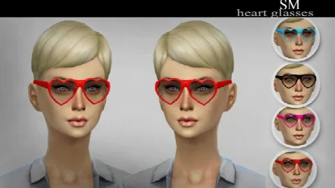 Heart Glasses new mesh