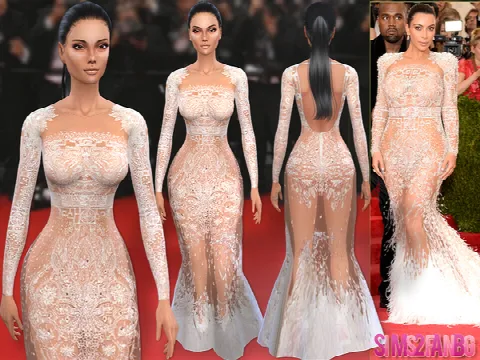 Kim Kardashian Met Gala’15 Dress