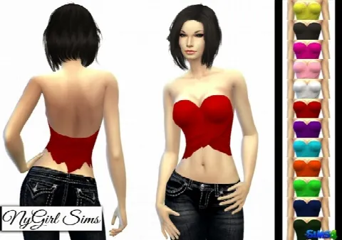 Primitive Strapless Wrap Top