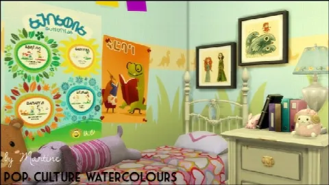 Pop culture watercolours