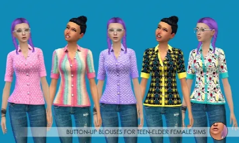 Button Up Blouses and t-shirts