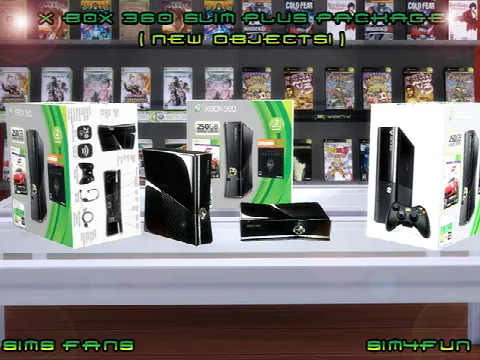 X Box 360 Slim + Package New Mesh!
