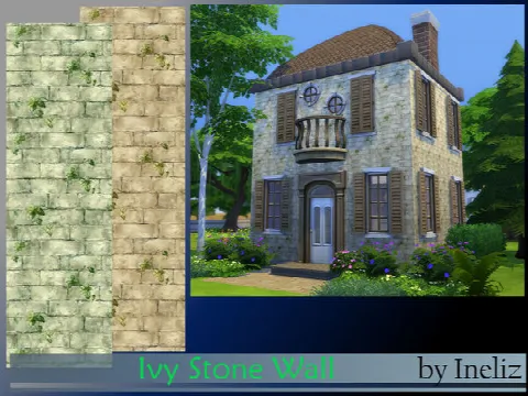 Ivy Stone Wall