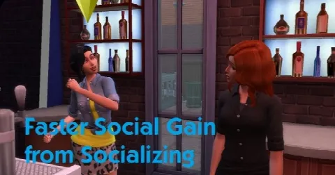 Faster Social Gain From Socializing