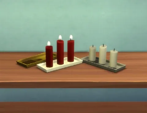 Candles + Candle Holders by plasticbox, Sims 4 decor CC – image 3