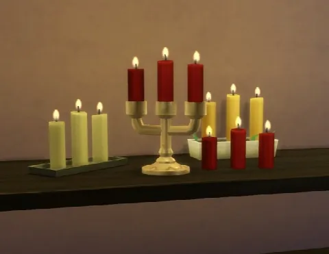 Candles + Candle Holders by plasticbox, Sims 4 decor CC – image 4