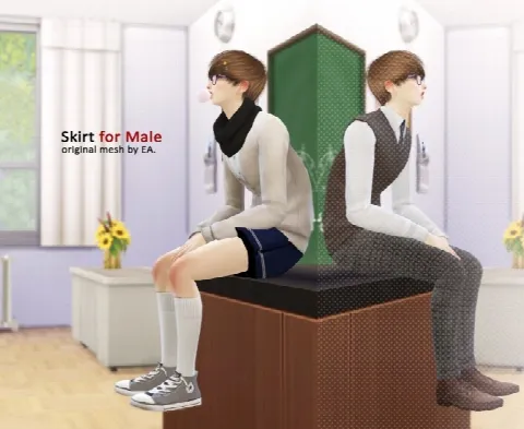 Skirt for male