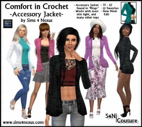 Comfort in Crochet Accessory Jacket