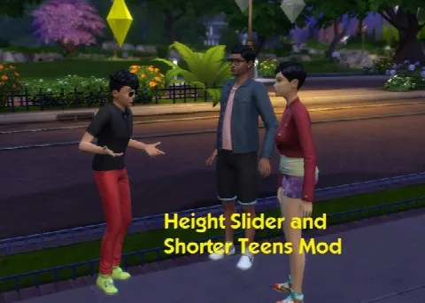 Height Slider and Shorter Teens Mod v1.5!
