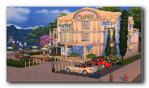 Hotel Canne by Architecture Dalila, Sims 4 community lots CC – image 2