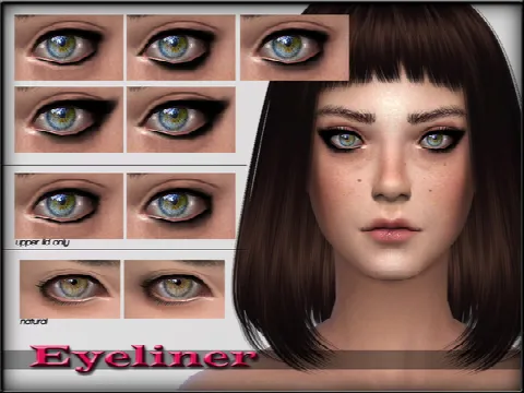 EyeLiner Set1 by ShojoAngel, Sims 4 eyes CC – image 2