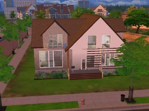 Family house with attic