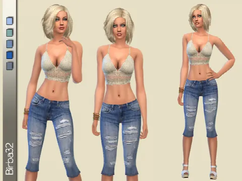 Capri jeans