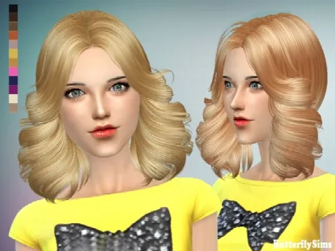 B-fly hair af p089 no hat (Pay) by Butterflysims, Sims 4 hair CC – image 2