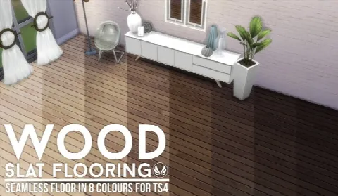 Wood Slat Flooring and Walls